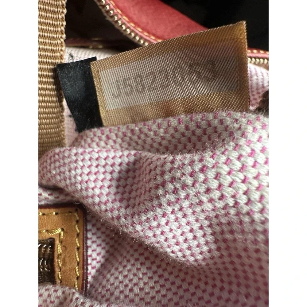 Dooney & Bourke Pink Pebble Dillen Leather Hobo Shoulder Bag